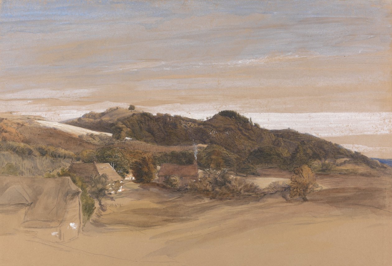 Sevenoaks, Kent yakınlarındaki Underriver Hills, J. Herries, Esq. by Samuel Palmer