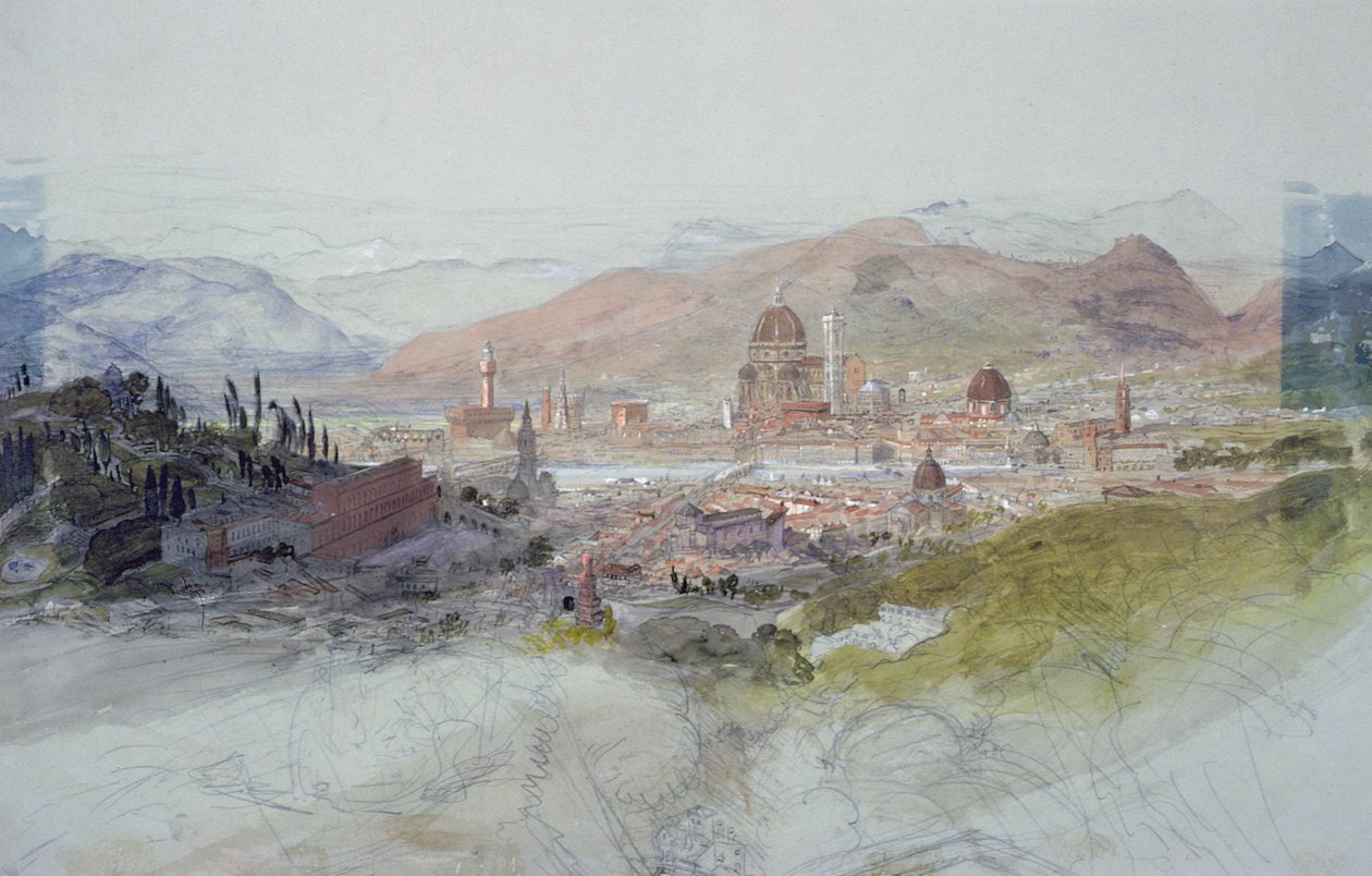 Floransa manzarası, 1837-39 by Samuel Palmer