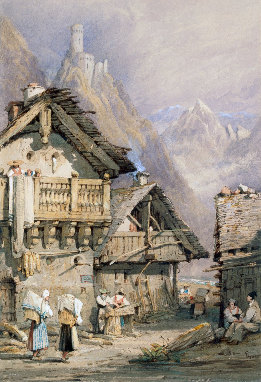 Bir Alp Köyü by Samuel Prout