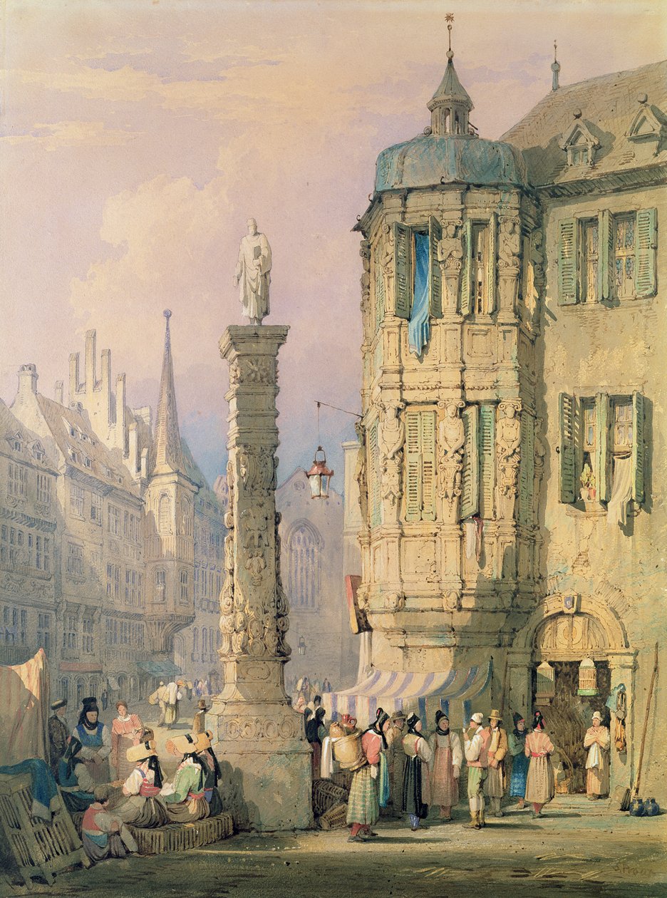 Piskoposluk Sarayı, Würzburg by Samuel Prout