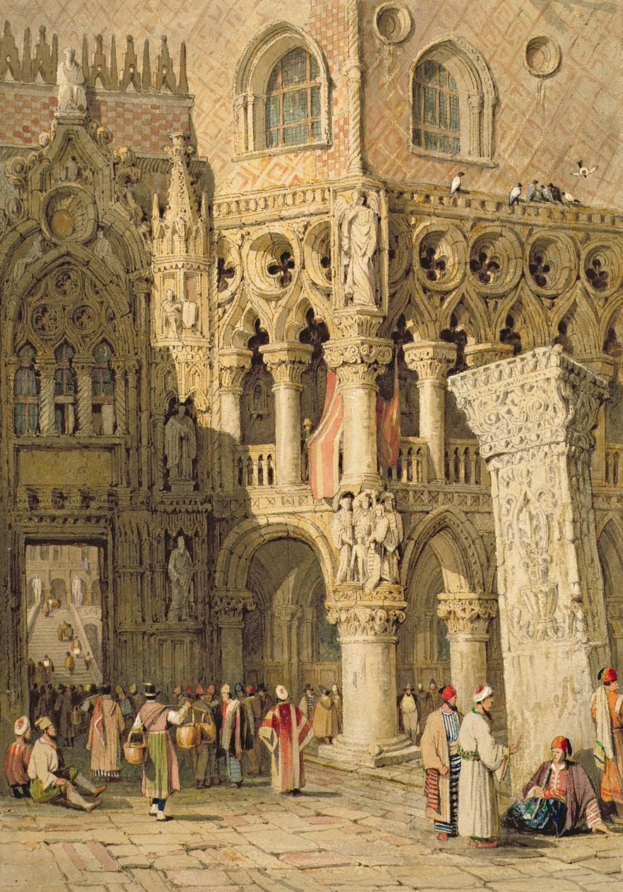 Doge Sarayı, Venedik by Samuel Prout