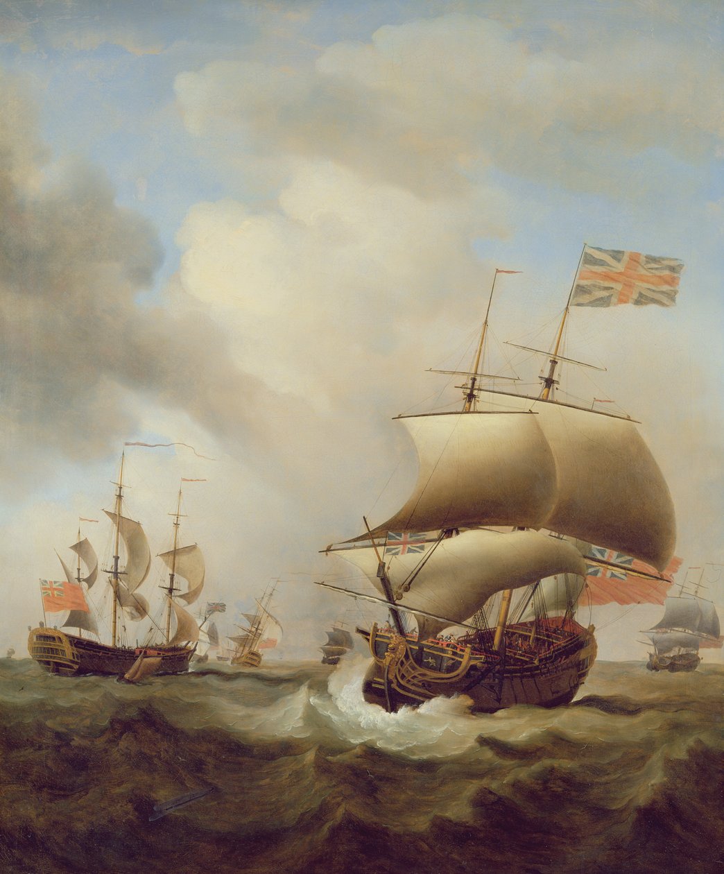 Dalgalı Denizde Nakliye, 1753 by Samuel Scott