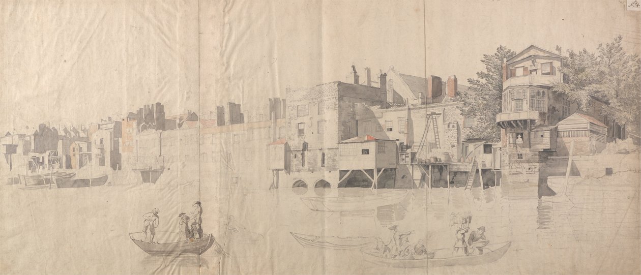 Thames Yan Binaları by Samuel Scott