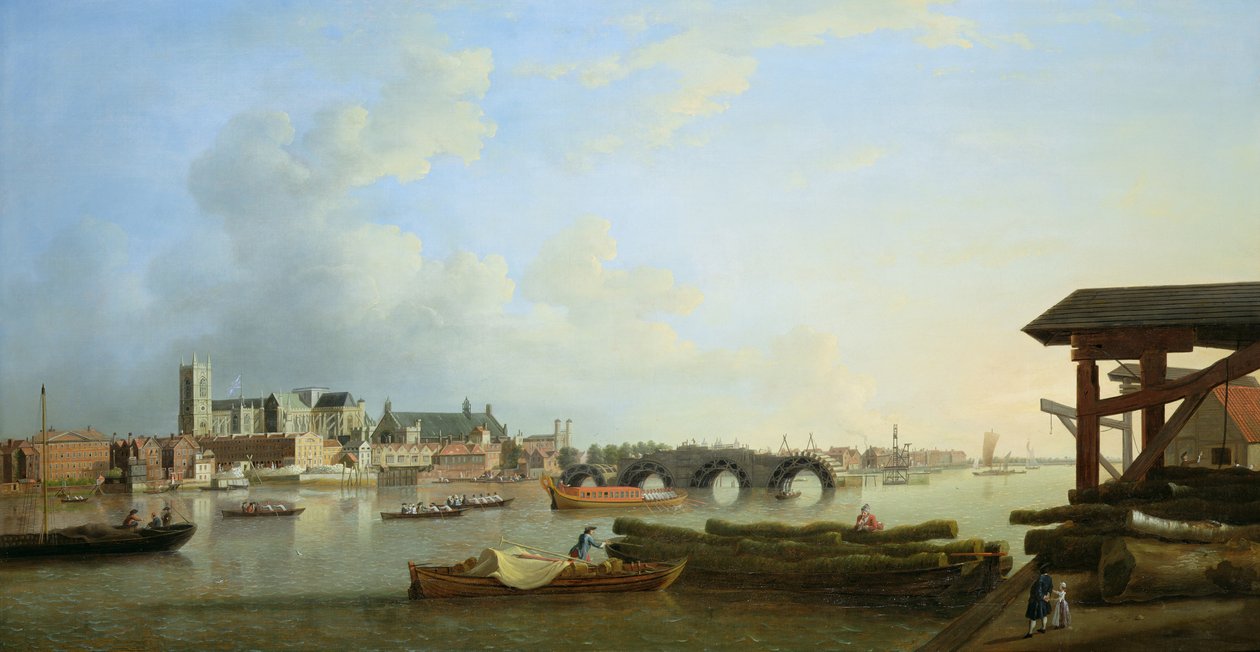 Westminster Köprüsü Binası, 1749 by Samuel Scott