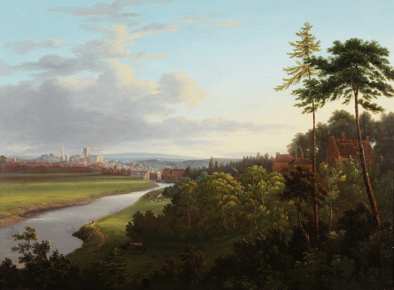 Henwick'ten Worcester manzarası by Samuel Smith