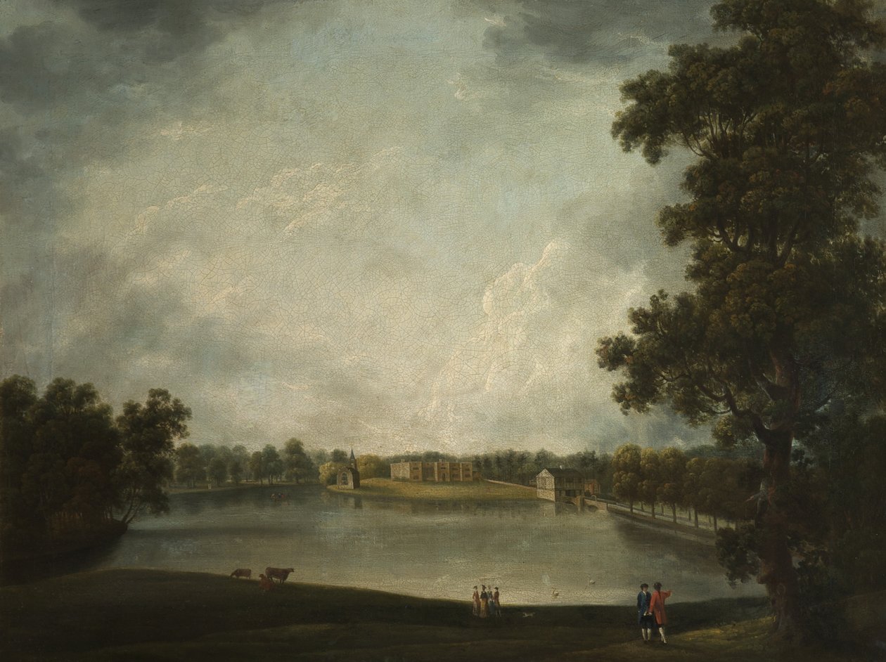 Eski Salondan Bir Görünüm, Tabley, Cheshire by Samuel Stringer