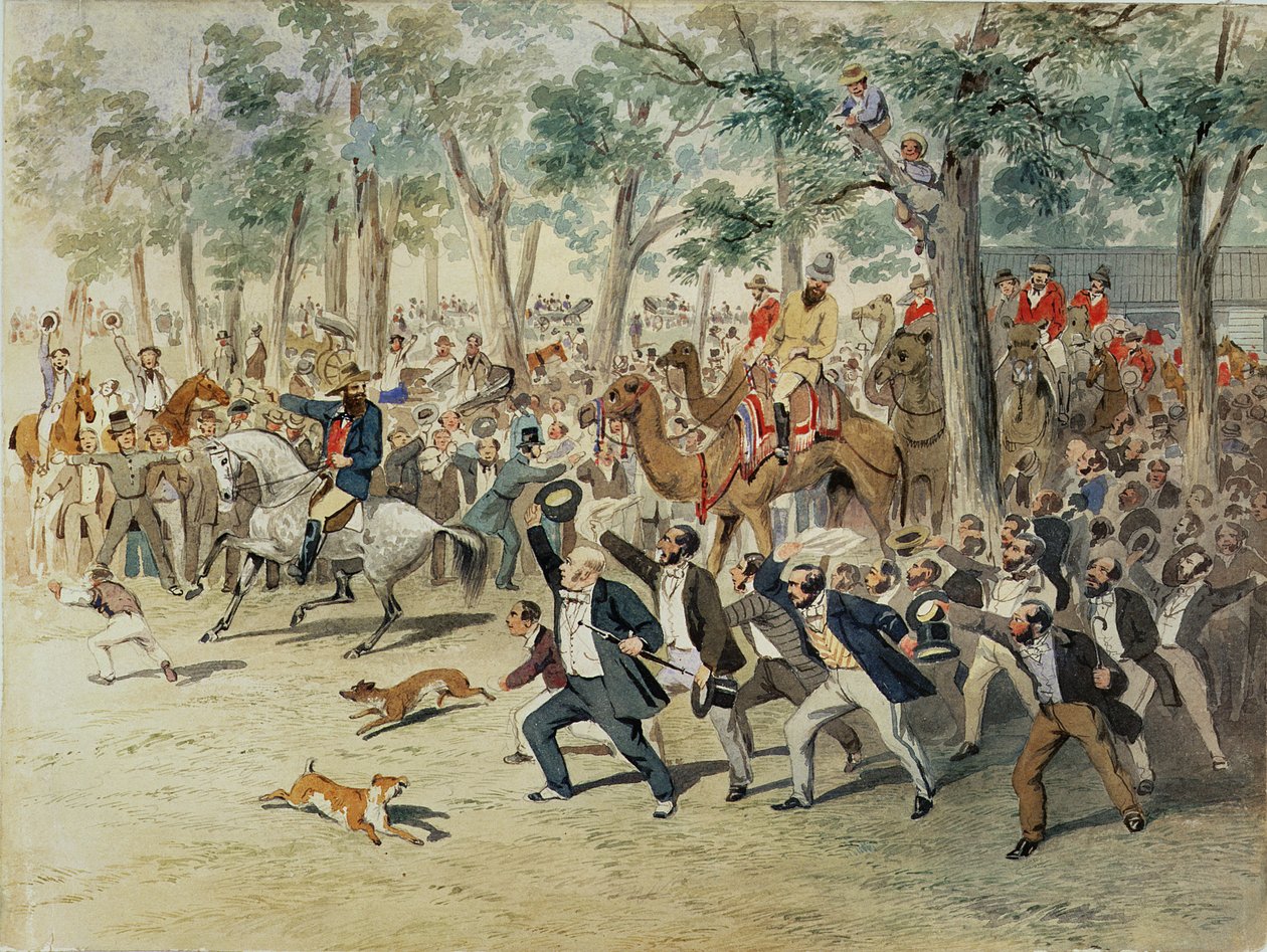 Burke ve Wills seferinin ayrılması, 1860 by Samuel Thomas Gill