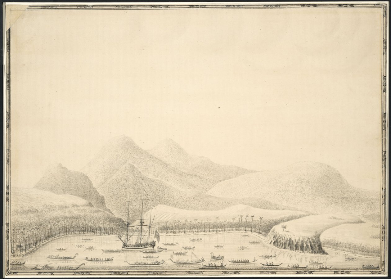 Otaheite (yani Tahiti) veya King Georges Island tarafından Samuel Wallis (1728-1795) by Samuel Wallis