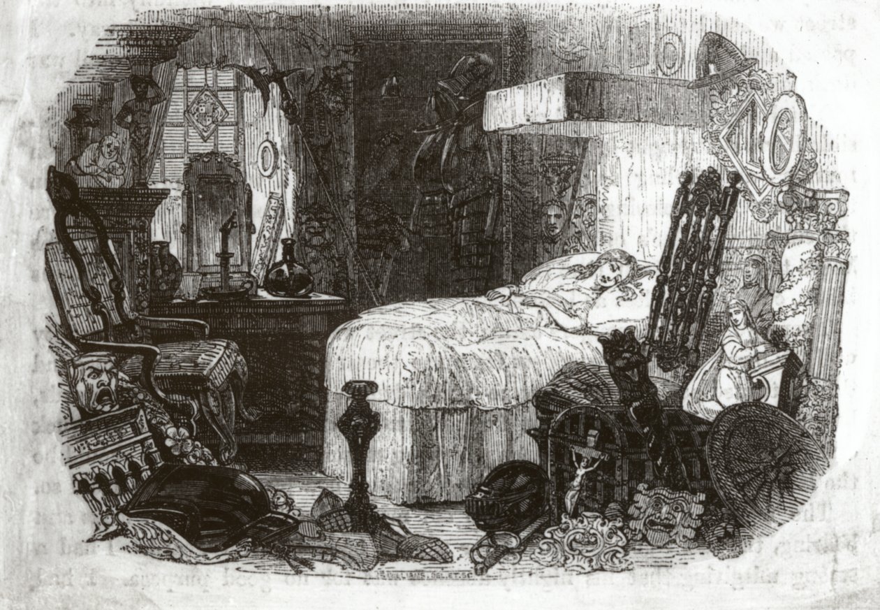 Küçük Nell - nazik uykusundaki güzel çocuk, 1840-41 by Samuel Williams