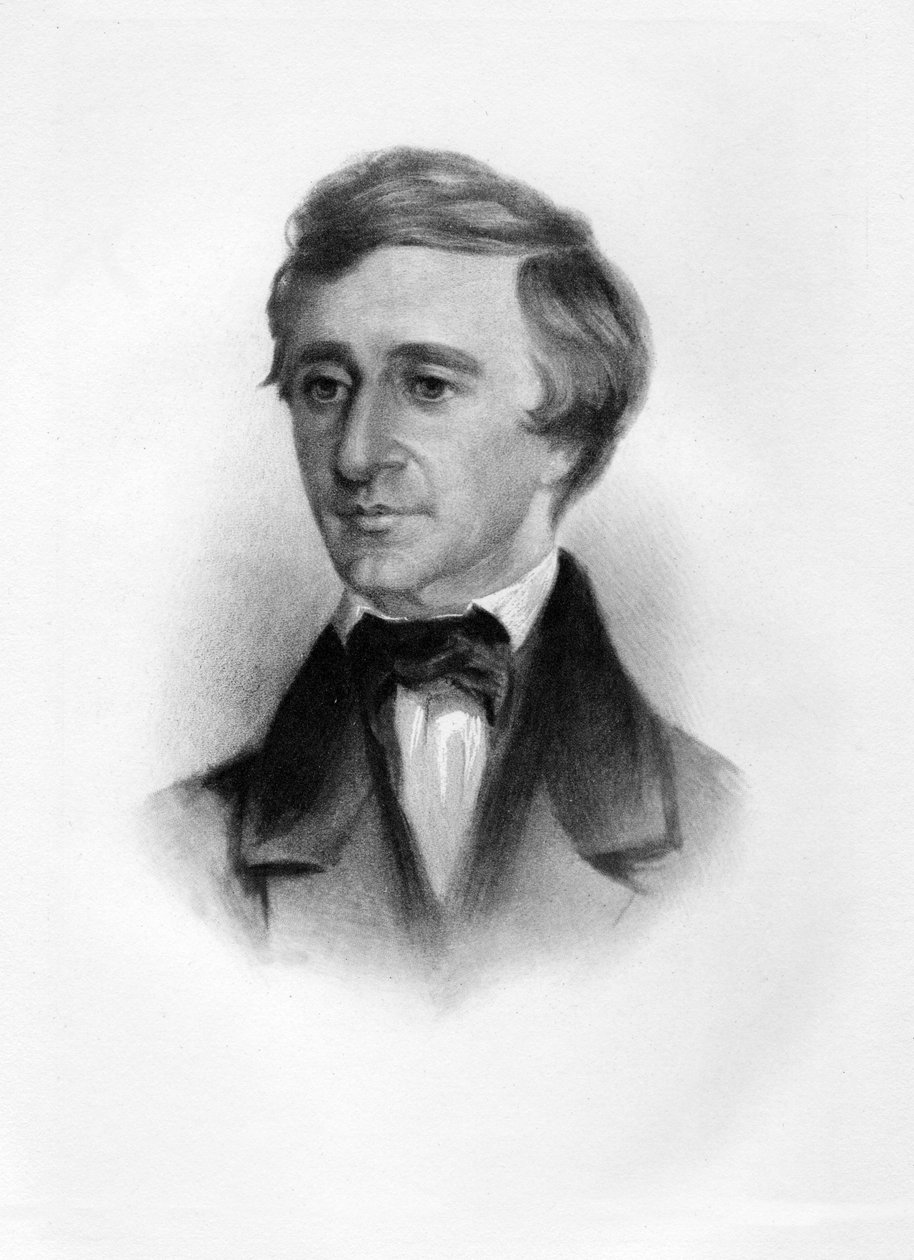 Henry David Thoreau, birahane. 1854 by Samuel Worcester Rowse