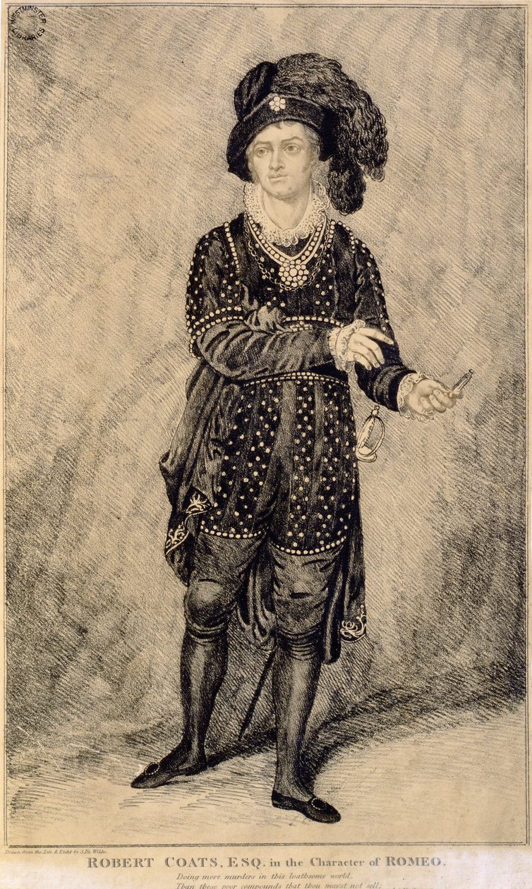 ರಾಬರ್ಟ್ ಕೋಟ್ಸ್, Esq. ರೋಮಿಯೋ ಟರ್ಕಿಯ ಪಾತ್ರದಲ್ಲಿ by Samuel de Wilde