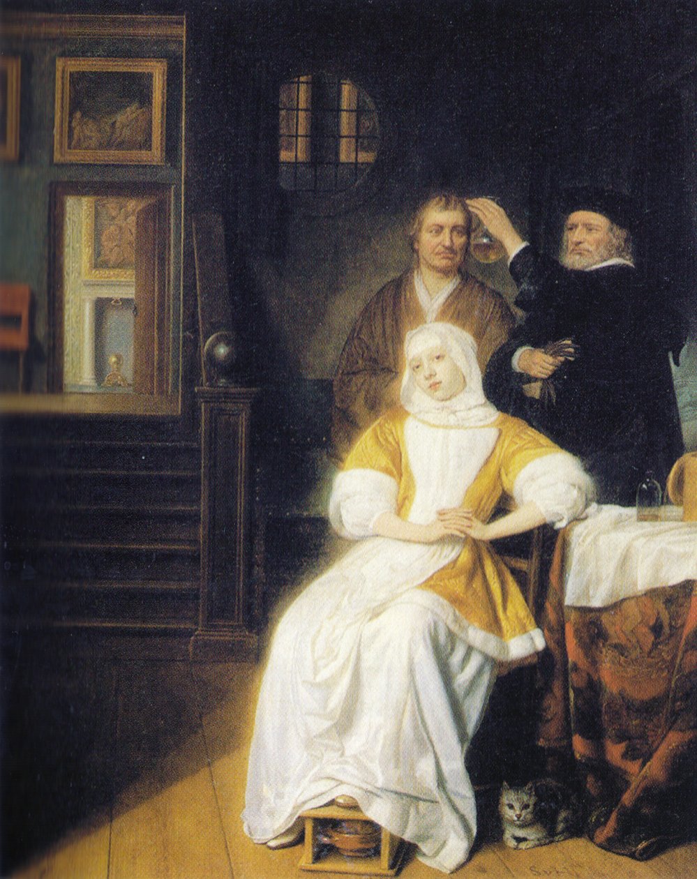 The anemic lady by Samuel van Hoogstraten