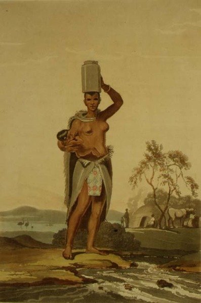 Afrikalı Bir Kadın, Thomas Medland (1755-1823) tarafından kazınmış John Barrow (1764-1848) tarafından 