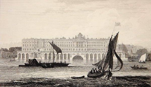 W.B. tarafından oyulmuş Thames Nehri