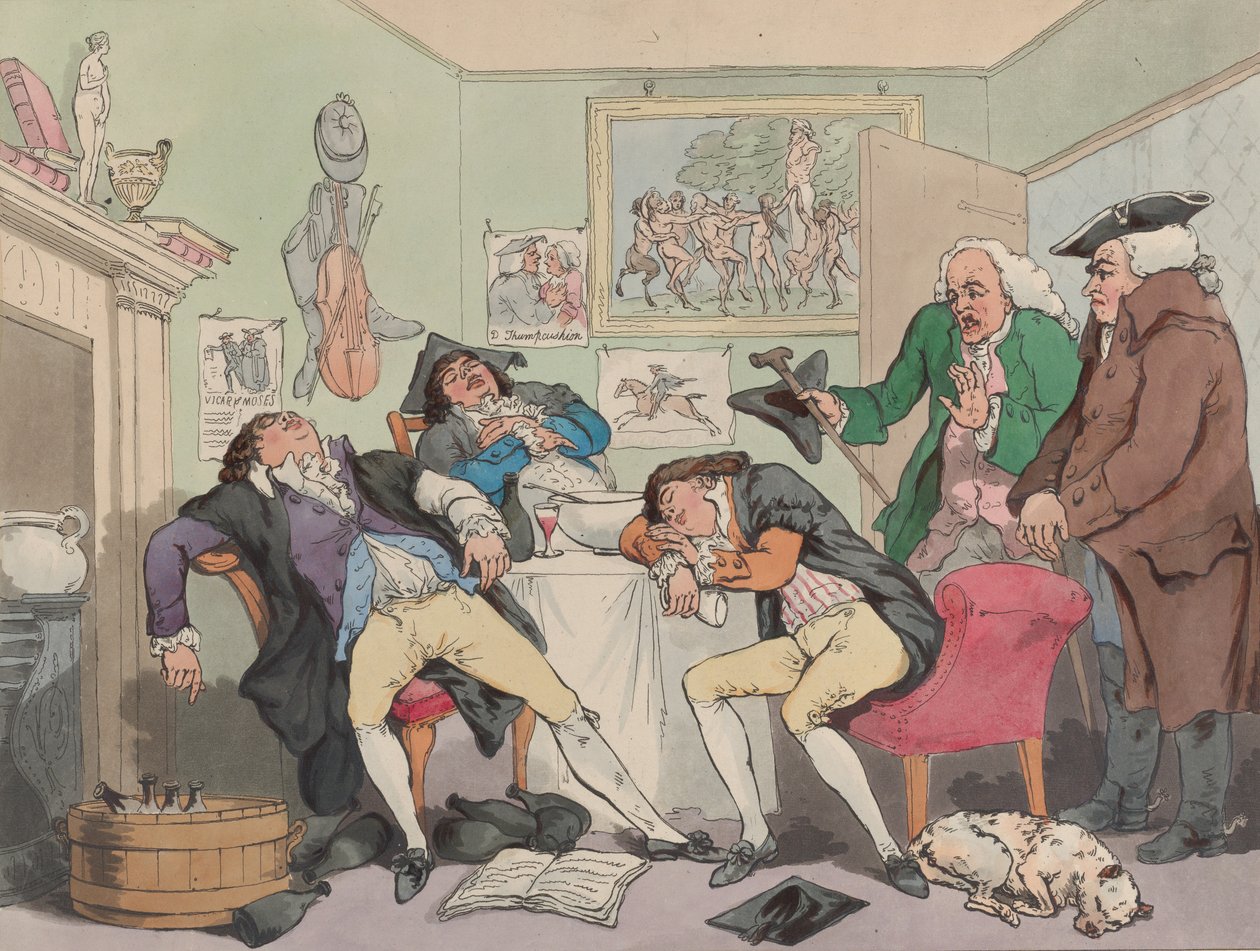 Ey Tempora, Ey Mores!, Aralık 1799. by Samuel Alken