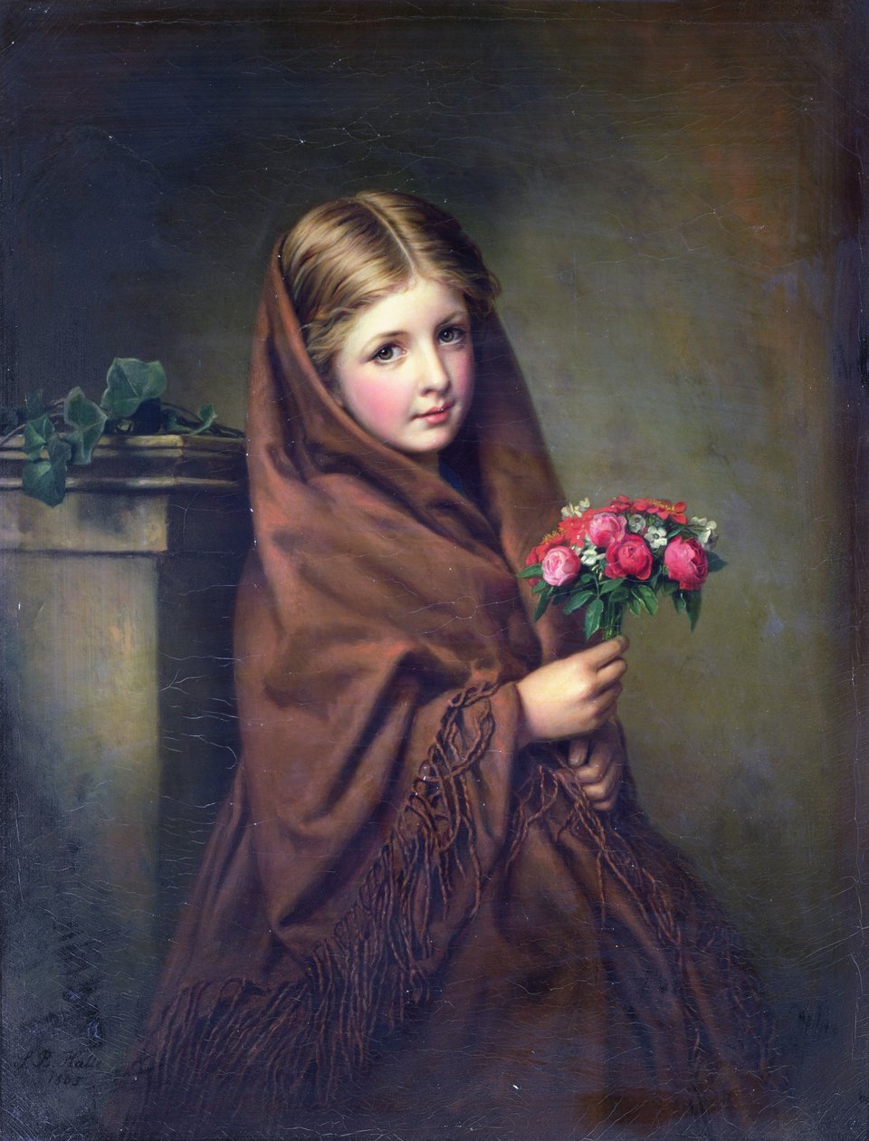 Londra Çiçekçi Kız by Samuel Baruch Halle