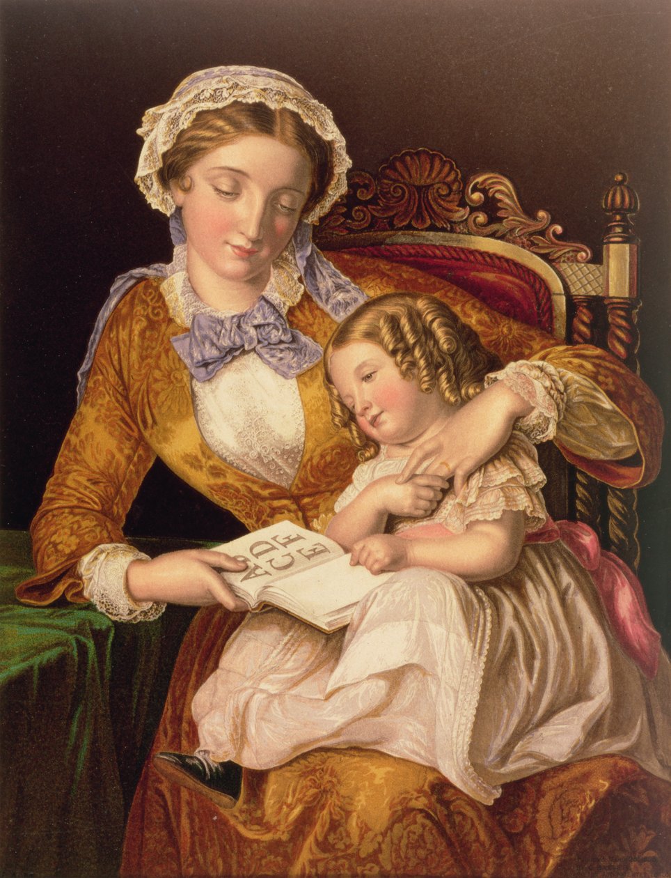 İlk Ders, pub. Baxter, 1855 (baskı) by Samuel Baruch Halle