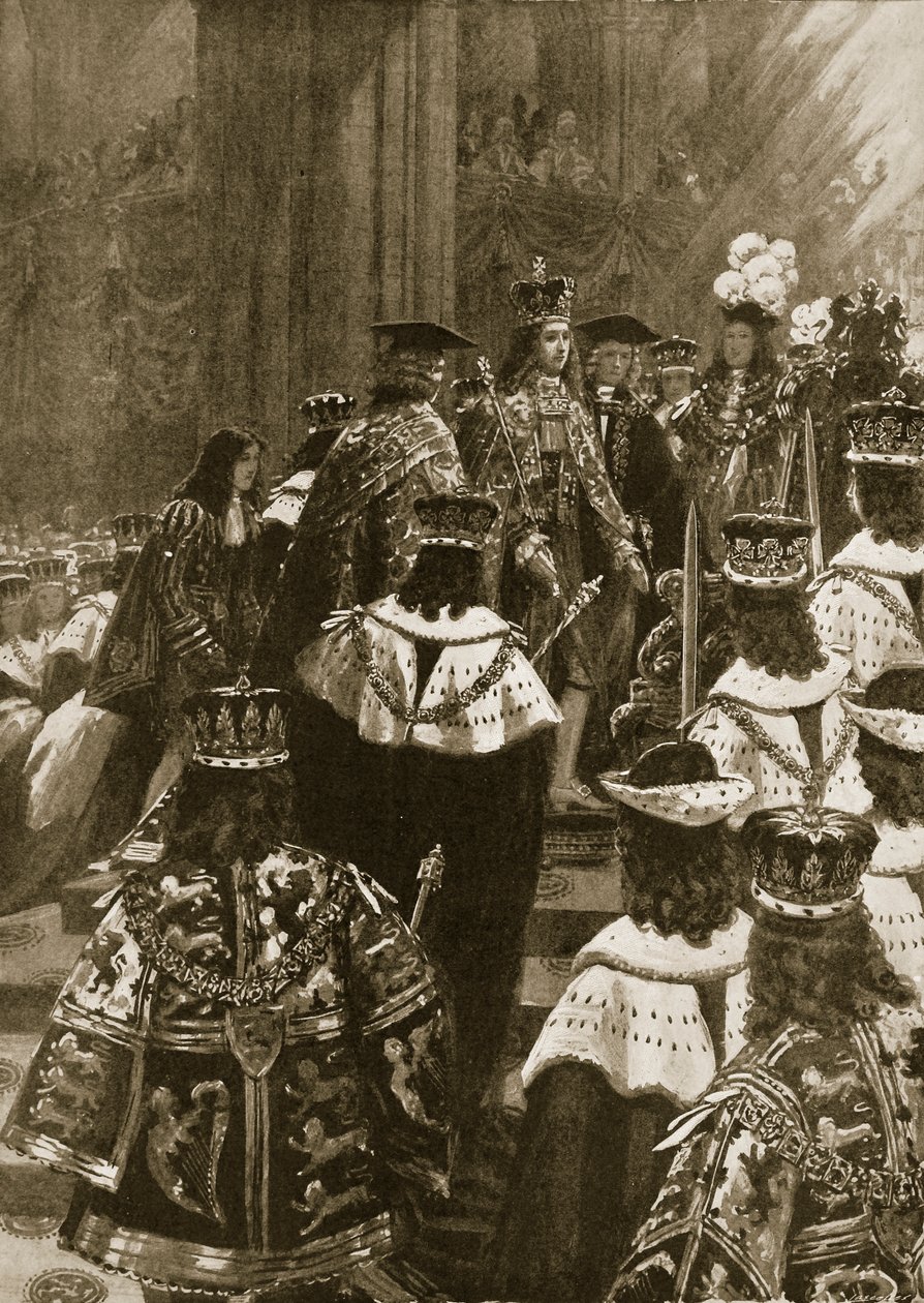 The Inthronization at The Inthronization at the Coronation George I, 20 Ekim 1714, 