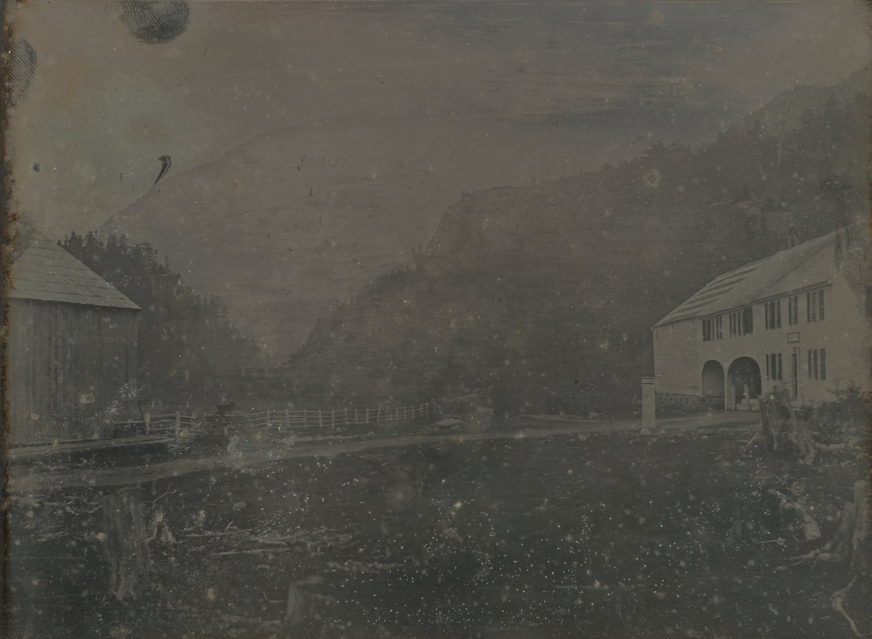 İsimsiz Ev ve Ahır, 1841. by Samuel Bemis