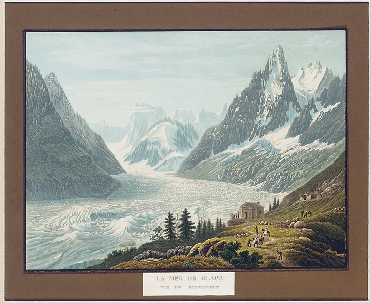 Buz Denizi, Montanvert manzarası by Samuel Birmann