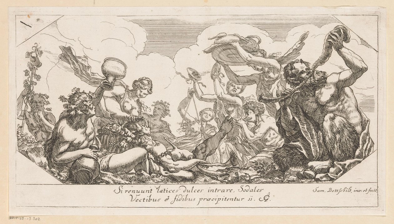 Bacchanal Çeşitli tasarımlar (dizi adı) Opera Varia Historica, Poetica & Iconologica (dizi adı) by Samuel Bottschild