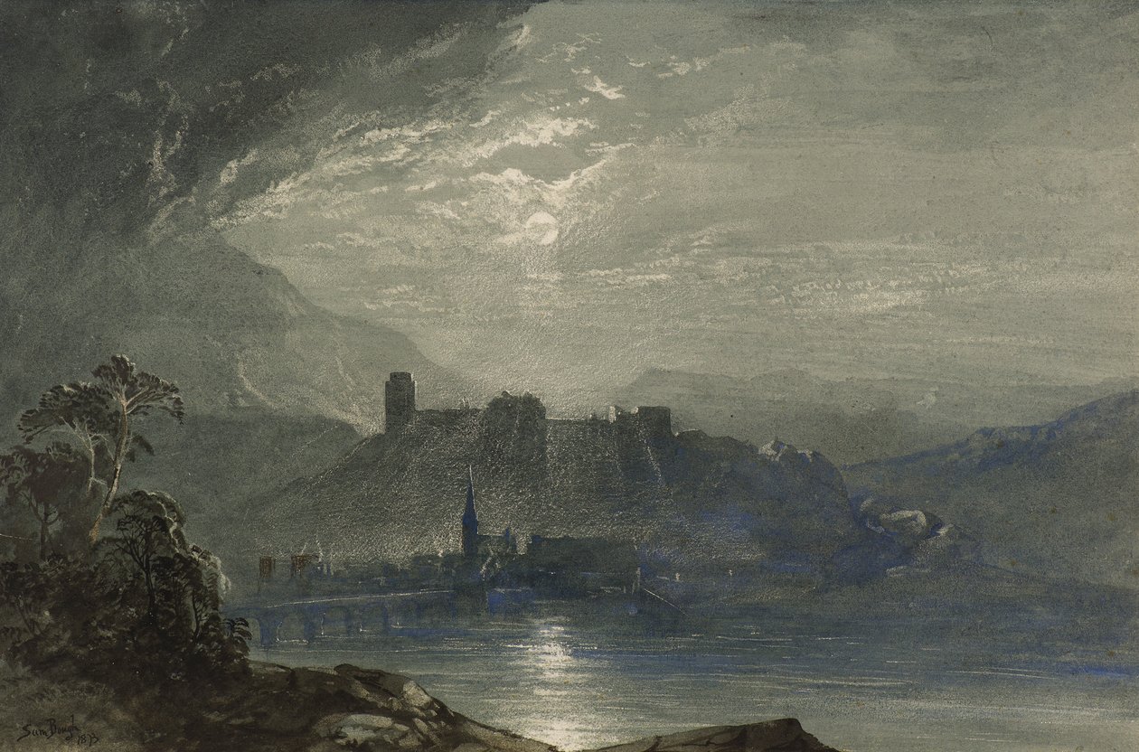 Kale ile manzara by Samuel Bough