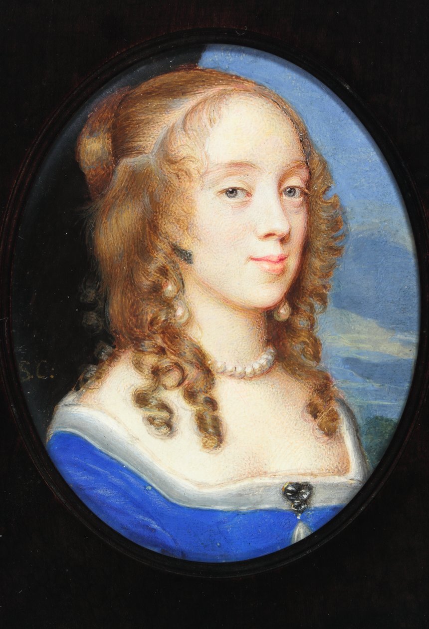Anne Stephens, Lady Pye (parşömen üzerine suluboya) by Samuel Cooper