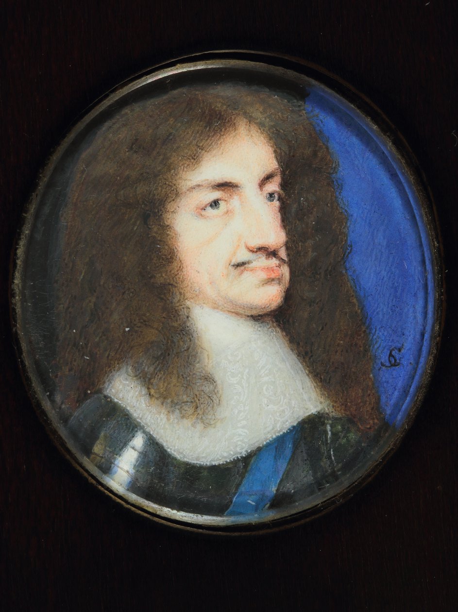 Charles II (parşömen üzerine suluboya) by Samuel Cooper