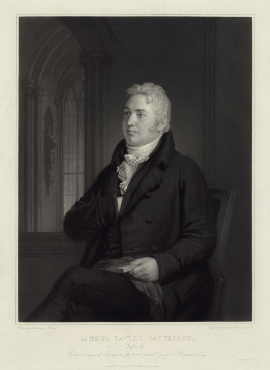 42 yaşındaki Samuel Taylor Coleridge by Samuel Cousins