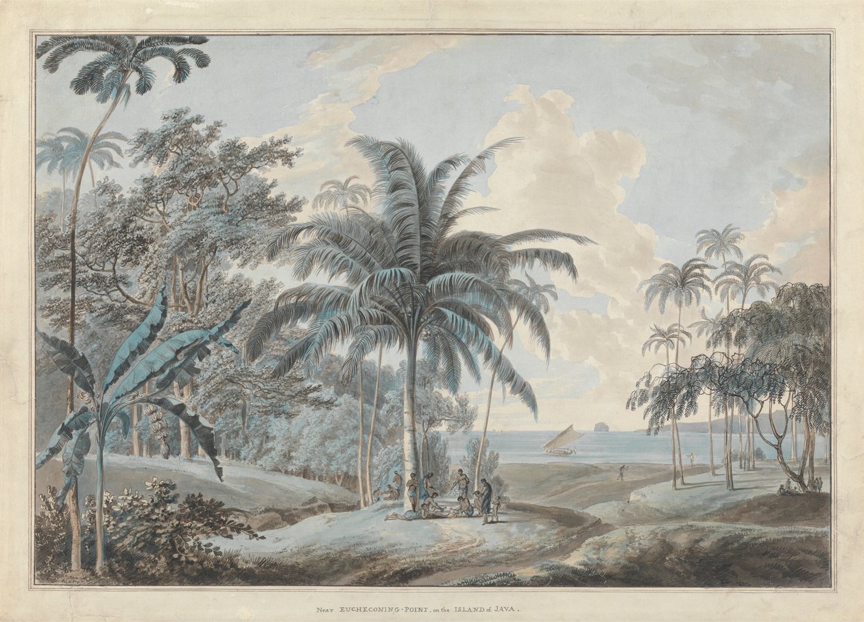 Eucheconing Noktası yakınında, Java by Samuel Daniell