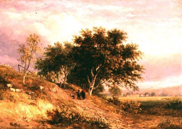 İngiliz Kırsal Manzara by Samuel David Colkett