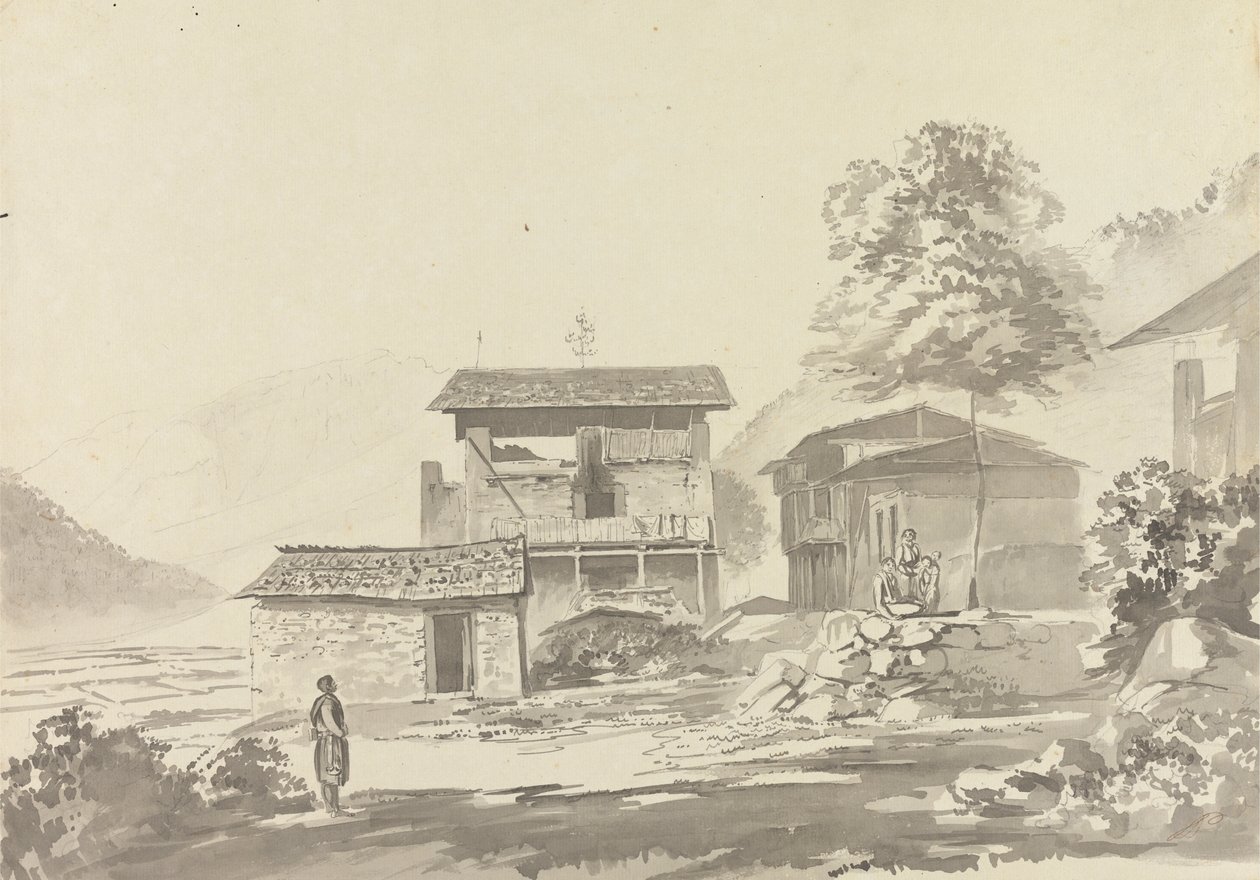 Tassisudon [Tashicho Dzong] yakınlarındaki Köyde by Samuel Davis