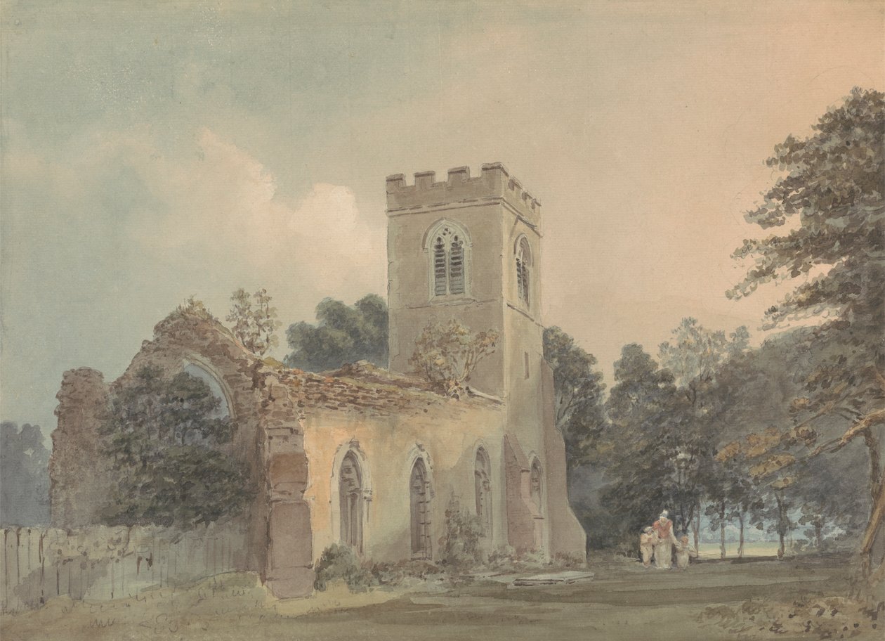 Eski Aziz Lawrence Kilisesi, Ayot St. Lawrence, Hertfordshire by Samuel Davis