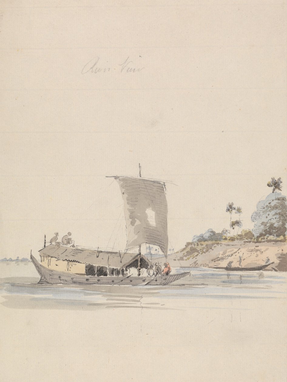 Bir Önemsiz Nehir Manzarası (Rajmahal yakınında?) by Samuel Davis
