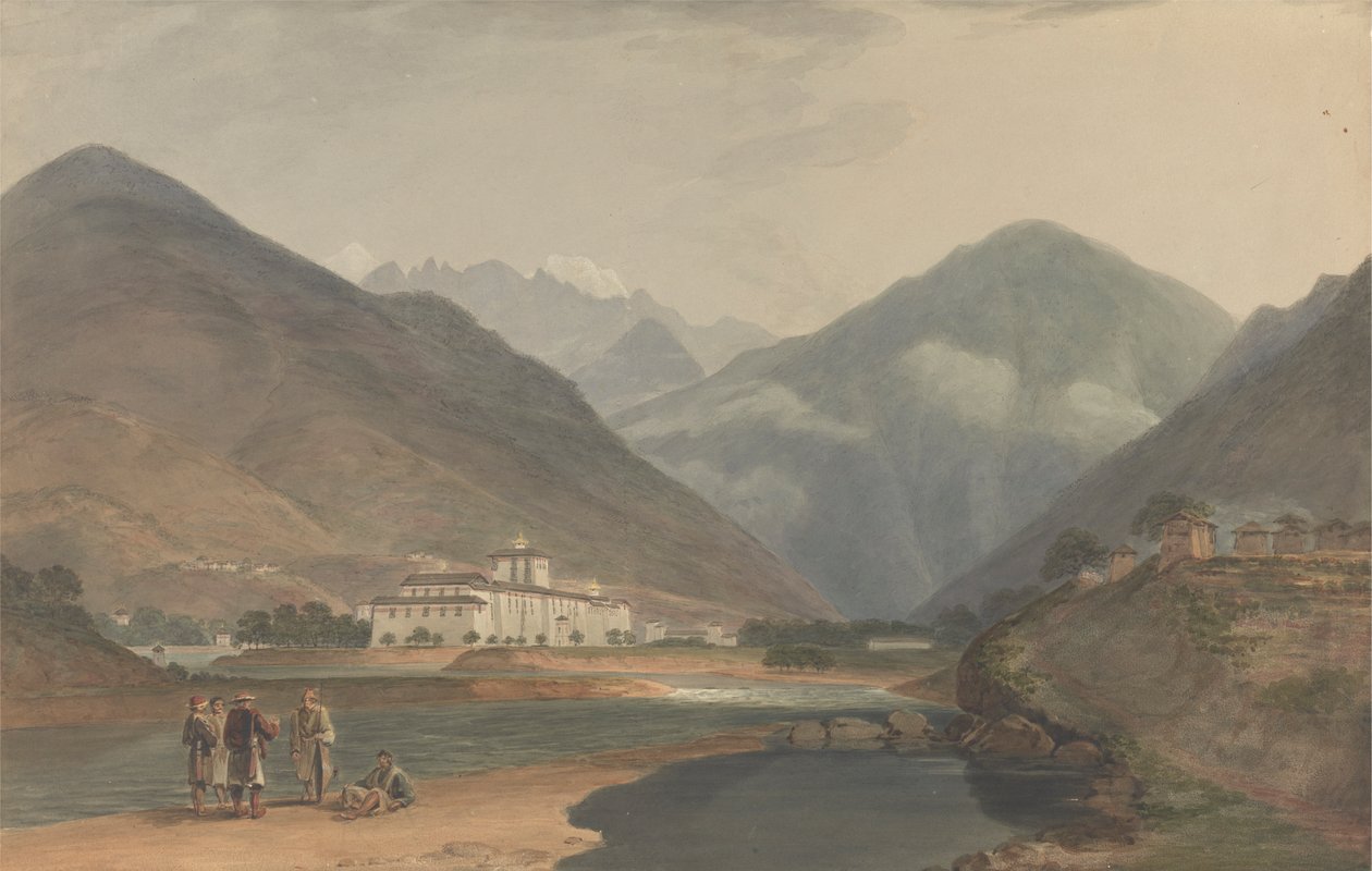 Butan'ın Eski Kış Başkenti Punakha Dzong'da by Samuel Davis