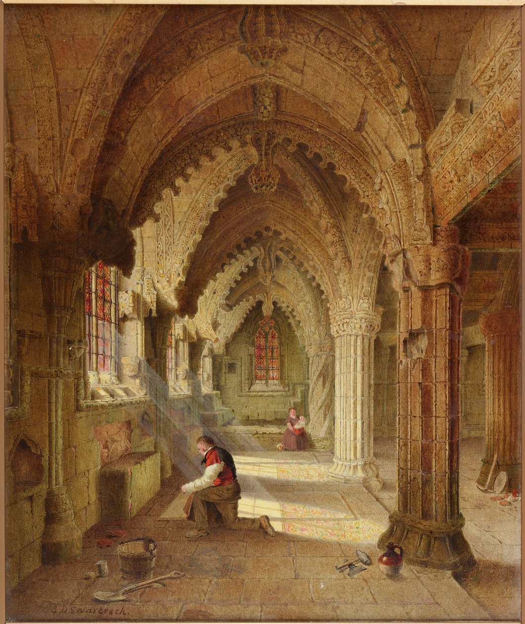 Rosslyn Şapeli, c.1852 by Samuel Dukinfield Swarbreck