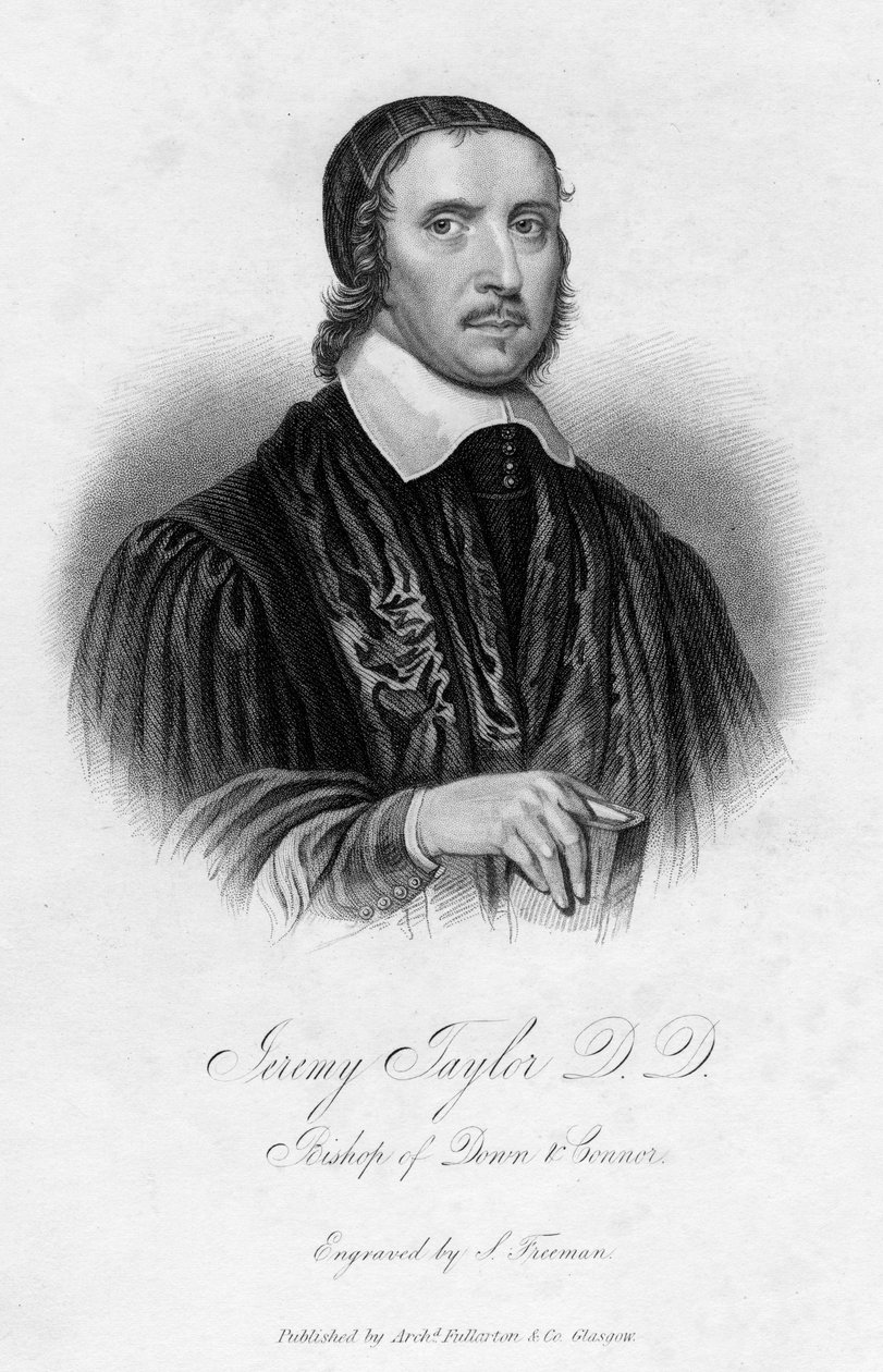 Jeremy Taylor 1613-1667, İngiliz din adamı, 19. yüzyıl. by Samuel Freeman