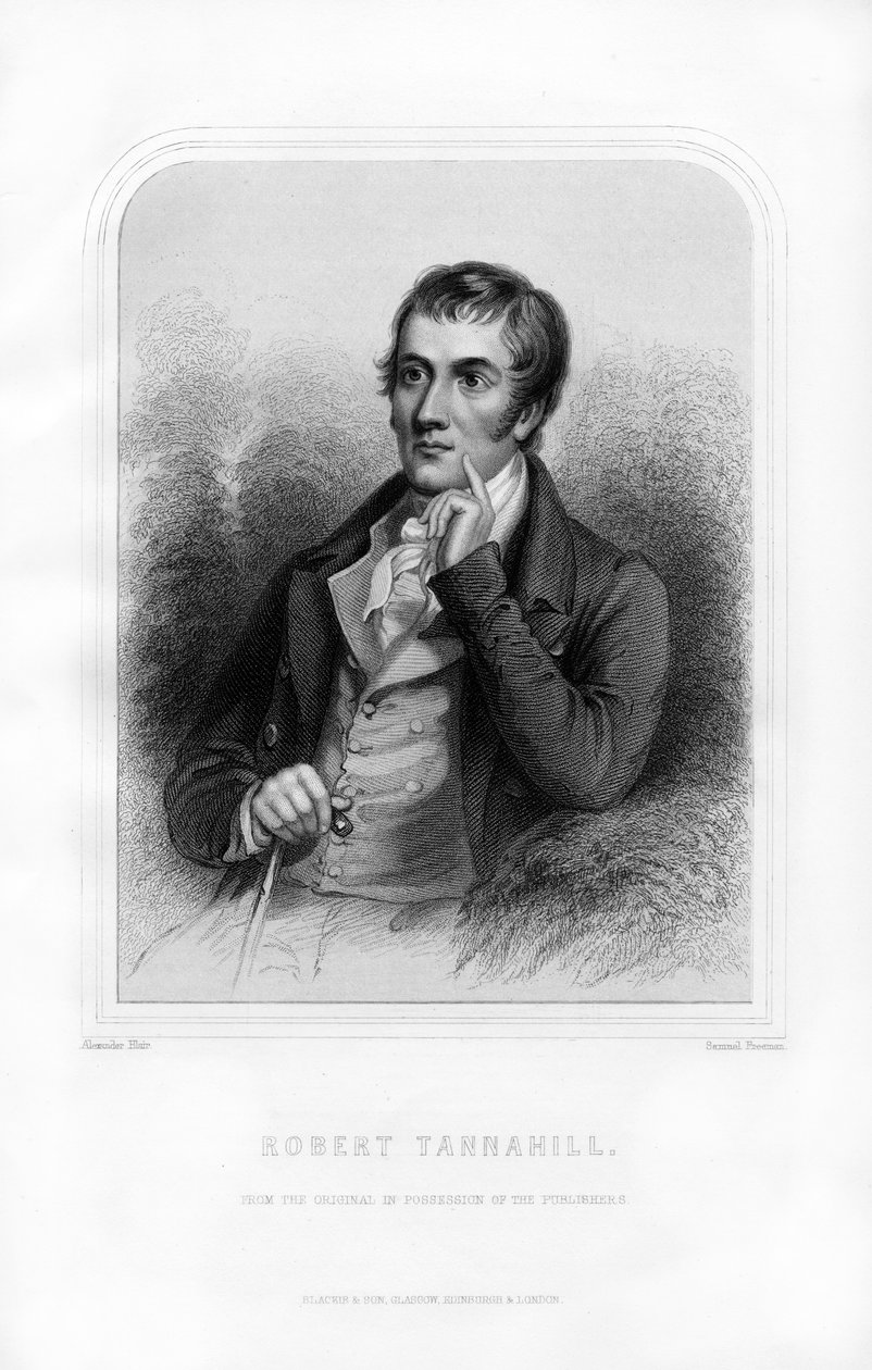 Robert Tannahill, İskoç şair, 1870 by Samuel Freeman