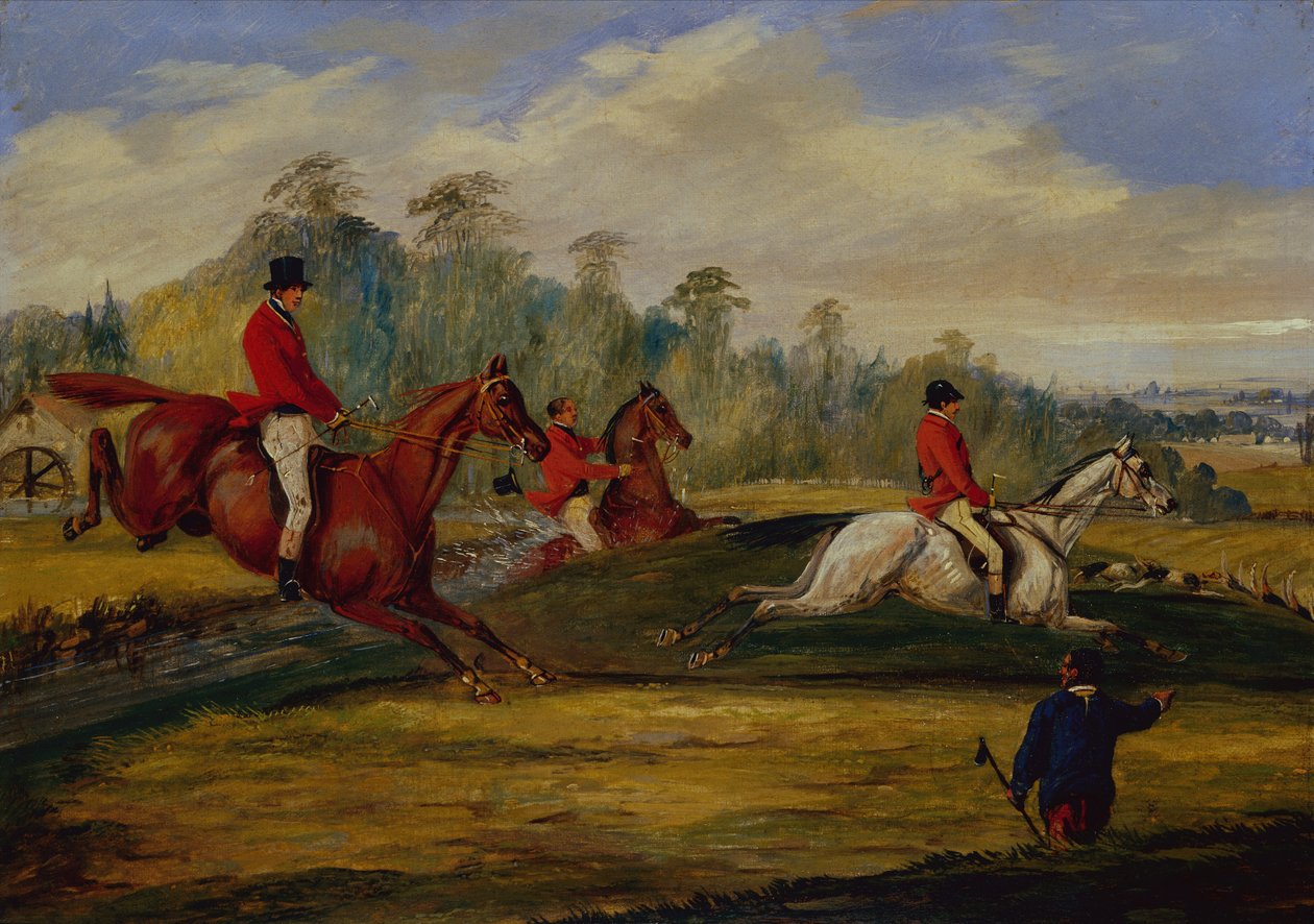 Avlanma Sahnesi (petrol) by Samuel Henry Alken