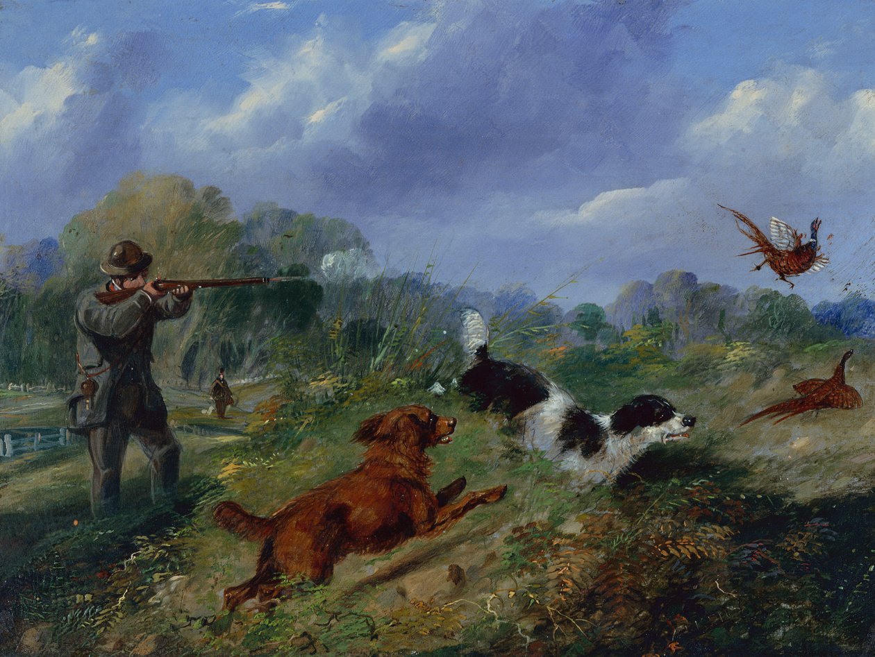 Sülün Avı (yağ) by Samuel Henry Alken