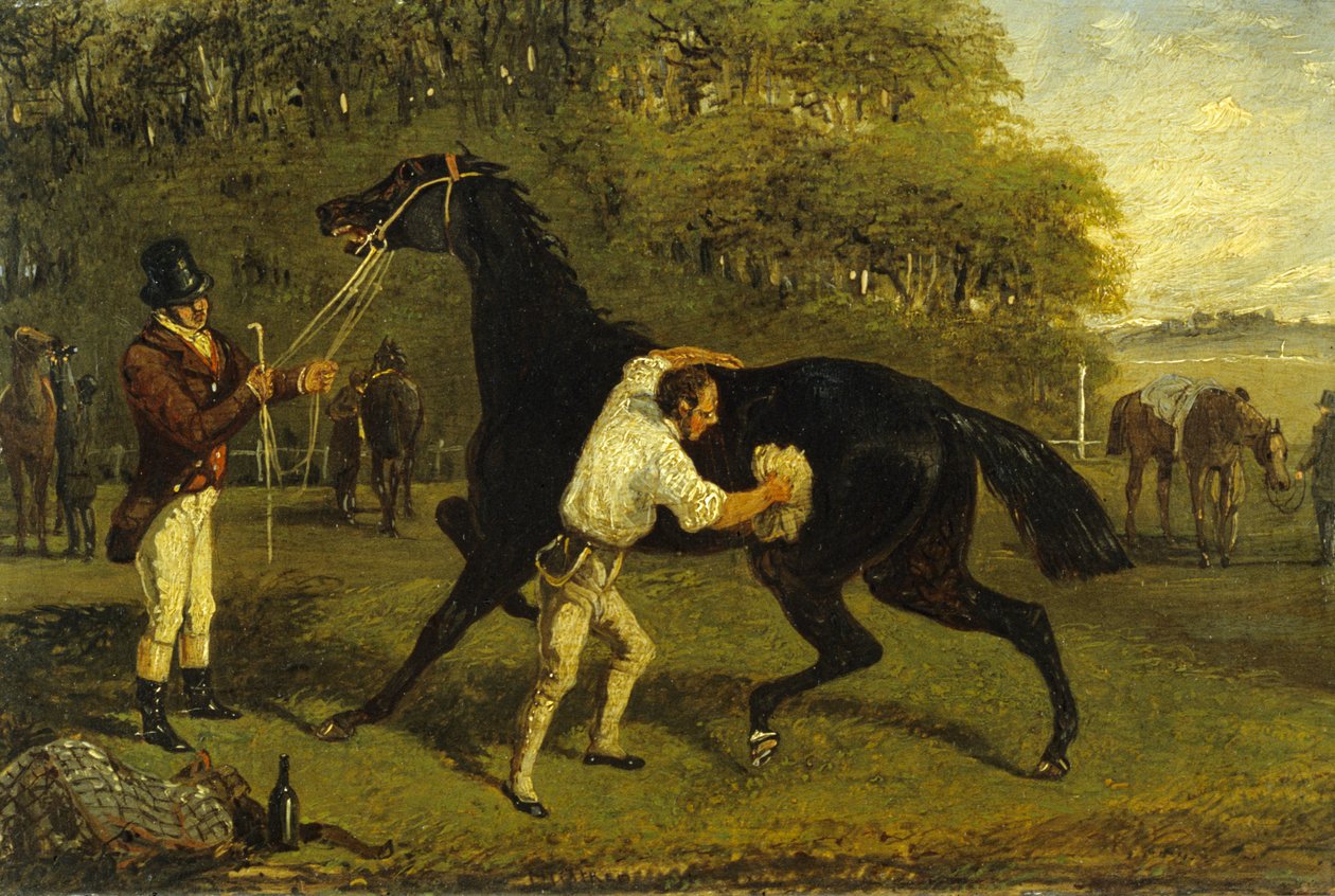 Aşağı Ovalama (tuval üzerine yağlı boya) by Samuel Henry Alken