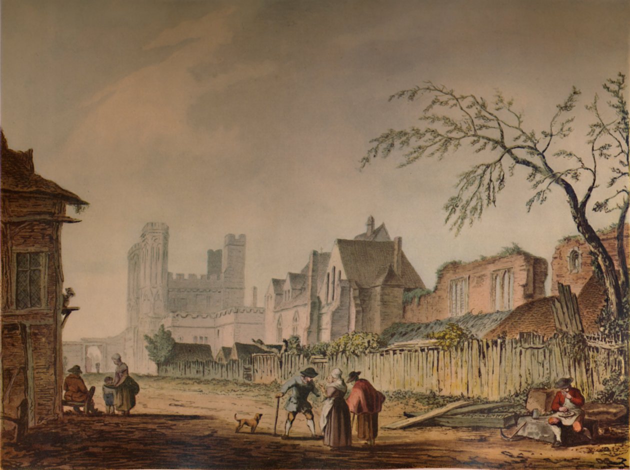 Aziz Augustines Kapısı, Canterbury, 18. yüzyıl, 1935 by Samuel Hieronymous Grimm