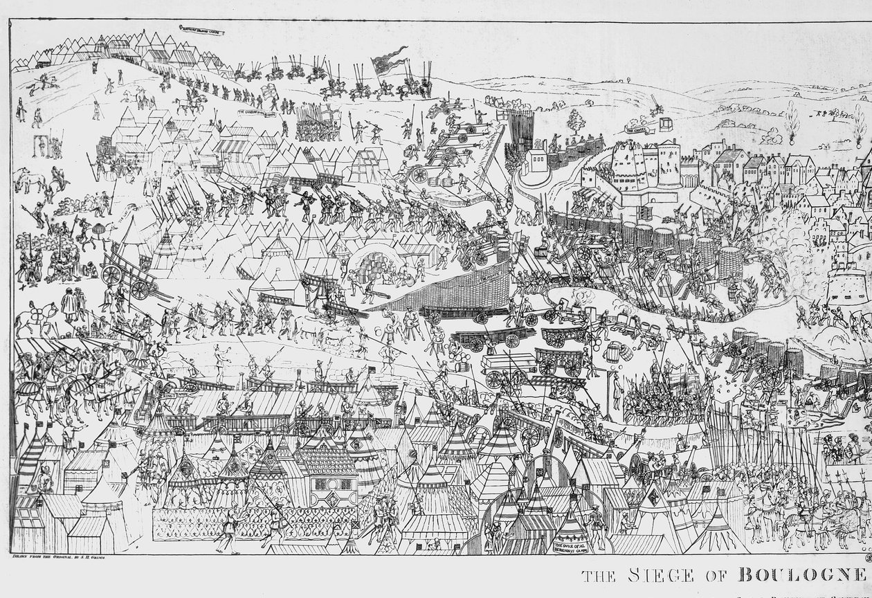 Boulogne Kuşatması, Kral VIII. Henry (1491-1547) tarafından 1544