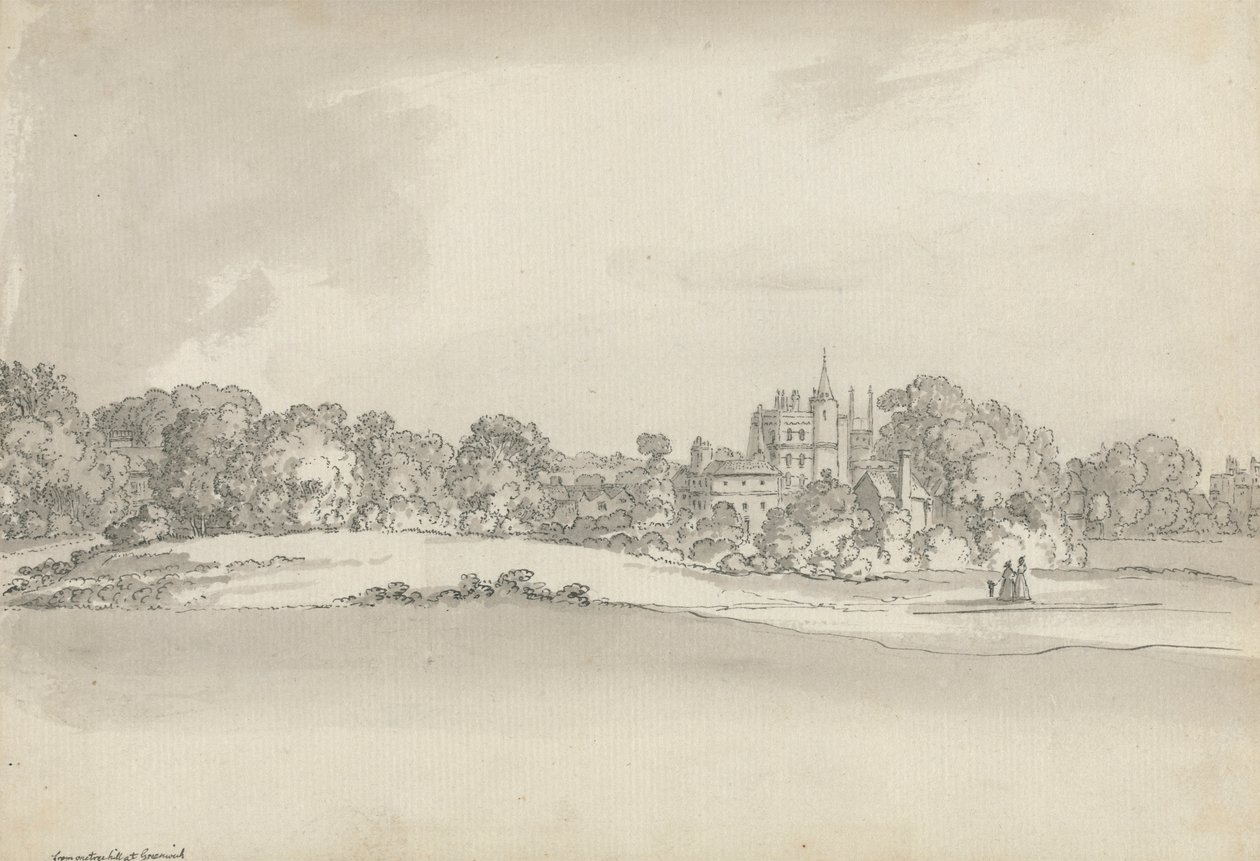 Vanbrugh Kalesi, Greenwich by Samuel Hieronymus Grimm