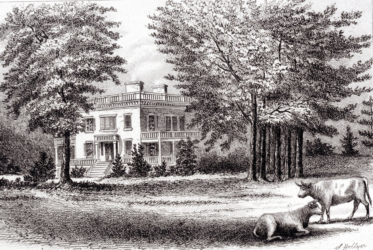 Hamilton Grange, Eski New York'tan, Cilt I, 1802 by Samuel Hollyer