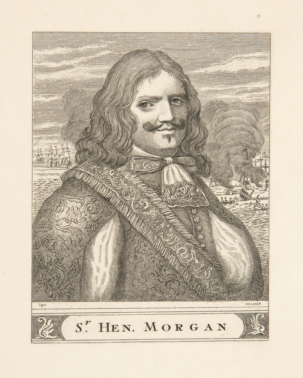Sir Henry Morgan, bar. 1911 by Samuel Hollyer