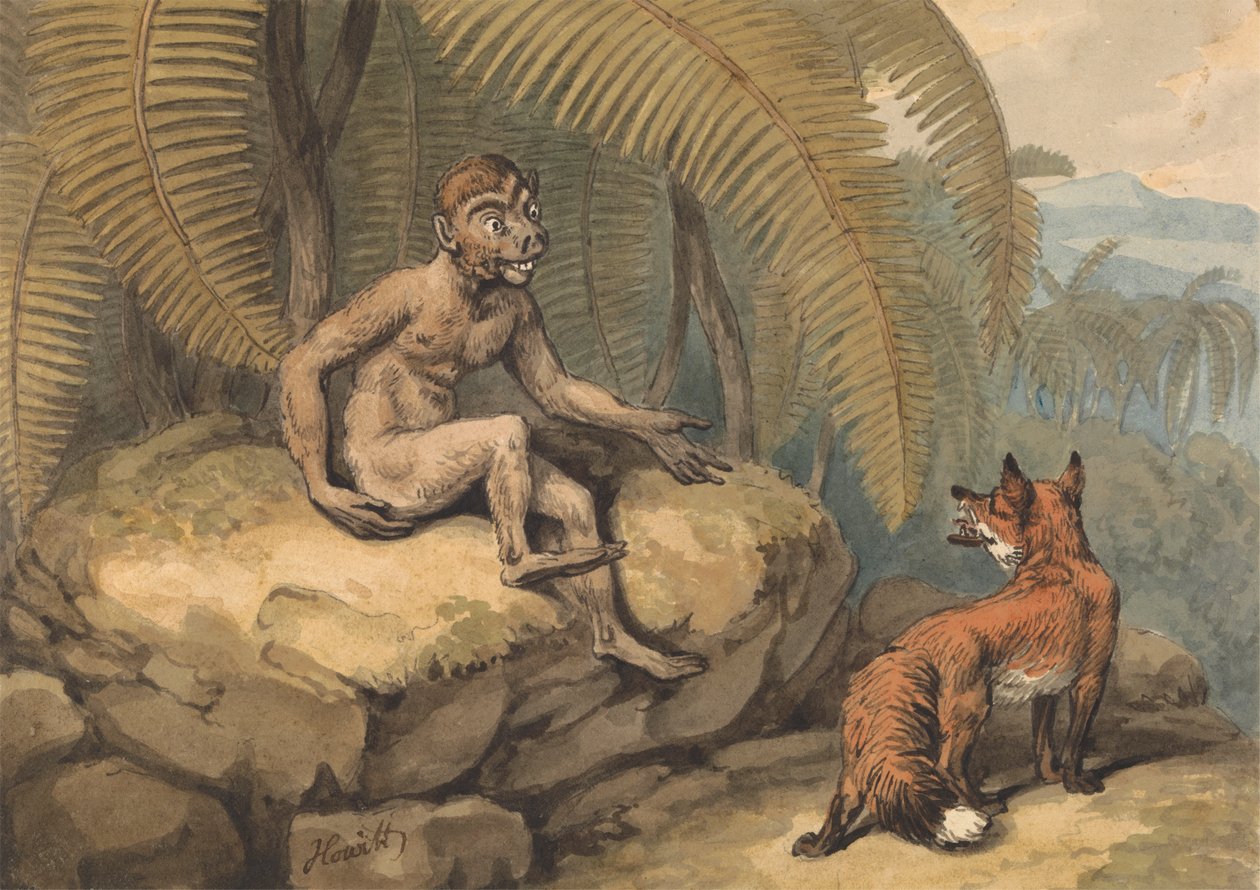 Maymun ve Tilki by Samuel Howitt