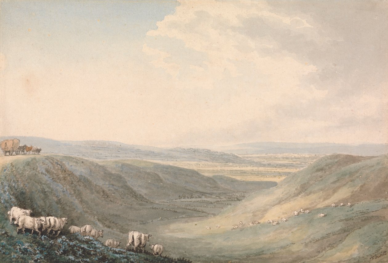 Koyunlu Vadi Manzarası by Samuel Howitt