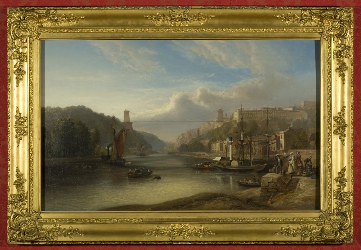Hotwells'deki Avon'dan görünüm, 1840 dolayları (tuval üzerine yağlı boya) by Samuel Jackson