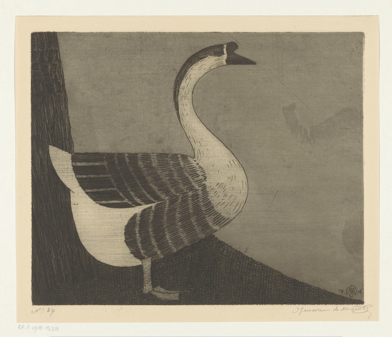 topuz kaz by Samuel Jessurun de Mesquita (signed by artist)
